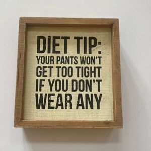 Wooden Box sign 5.5x6” primitives by Kathy Diet tip…